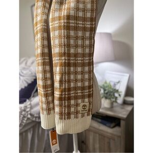 NWT Timberland Plaid Sweater Scarf